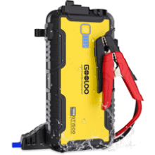 GOOLOO Car Jump Starter - 1500A Lithium Battery Booster for Gas & Diesel Engines - Portable Water-Resistant Charger Jump Box with USB Quick Charge - Yellow