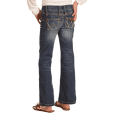 Girls' Retro Stretch Boot Cut Jean by Wrangler