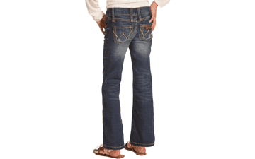 Girls' Retro Stretch Boot Cut Jean by Wrangler