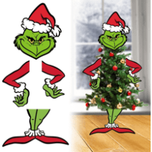 Grinch Tree Topper - Christmas Tree Decorations for Whoville