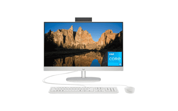 HP 23.8 inch All-in-One Desktop PC, FHD Display, Core i3-N300, 8GB RAM, 512GB SSD, Windows 11 Home