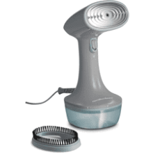 Hamilton Beach Handheld Garment Steamer - 20 Minutes Continuous Steam - Portable Wrinkle-Remover - 1200 Watts - Gray & Blue