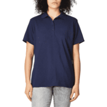 Hanes Women's X-temp Polo Navy - Medium