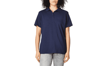 Hanes Women's X-temp Polo Navy - Medium