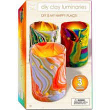 Hapinest Clay Luminaries Arts and Crafts Kit - Gifts for Kids, Girls, Boys, Teens - Ages 6 and Up