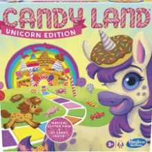 Hasbro Gaming Candy Land Unicorn Edition Toddler Games, Unicorn Toys, Kids Gifts, Board Games, Ages 3 and Up