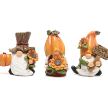 Hodao Fall Thanksgiving Pumpkin Gnomes Decorations Handmade Swedish Tomte Gnomes Elf