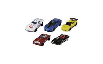 Hot Wheels 5-Car Pack 1:64 Scale Vehicles, Gift for Collectors & Kids Ages 3+, Colors May Vary