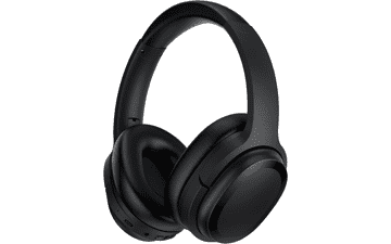 Hybrid Active Noise Cancelling Wireless Bluetooth Headphones - Deep Bass, Clear Calls, Comfortable Fit, 30H Playtime - Black