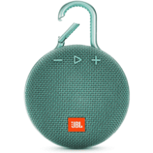 JBL Clip 3 River Teal Waterproof Portable Bluetooth Speaker 10 Hours Play Noise-Cancelling Speakerphone Wireless Streaming