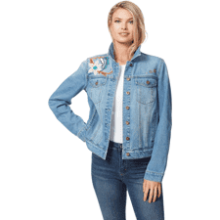 Jessica Simpson Reagan Trucker Jean Jacket for Women