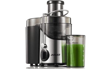 Juilist 3" Wide Mouth Juicer Extractor - Max Power 800W - 3-Speed Setting - Easy to Clean - BPA Free