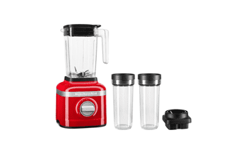 KitchenAid K150 3 Speed Ice Crushing Blender with 2 Personal Blender Jars - Passion Red