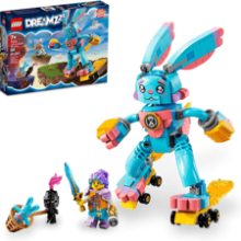 LEGO DREAMZzz Izzie and Bunchu The Bunny 71453 Building Toy Set - 2 Ways to Build, Includes Grimspawn and Izzie Minifigure - Great Gift for Kids Ages 7+