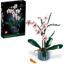 LEGO Icons Orchid 10311 Artificial Plant Building Set with Flowers - Home Décor Gift for Adults - Botanical Collection - Birthday and Anniversary Gift for Her and Him