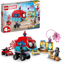 LEGO Marvel Team Spidey's Mobile Headquarters Building Set - Miles Morales and Black Panther Minifigures - Spidey and His Amazing Friends Series - Ages 4+