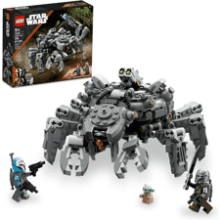 LEGO Star Wars Spider Tank 75361 Building Toy Mech from The Mandalorian Season 3 Includes The Mandalorian with Darksaber Bo-Katan and Grogu Minifigures Gift Idea for Kids Ages 9+