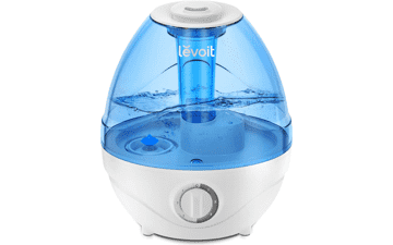 LEVOIT Bedroom Humidifier Large Room (2.4L Water Tank), Cool Mist Whole House, Quiet Baby Nursery, 360° Rotation Nozzle, Ultrasonic, Auto Shut off, Night Light, BPA-Free