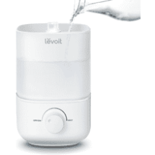 LEVOIT Top Fill Humidifier, 2.5L Large Tank, Easy to Fill and Clean, 26dB Quiet Cool Mist for Bedroom, Home, Baby Nursery & Plants, Auto Shut-off, BPA-Free, 25H Runtime