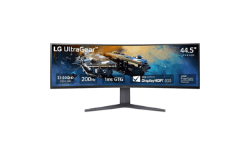 LG 45GR65DC-B 45" Ultragear QHD 1ms 200Hz Curved Gaming Monitor with VESA DisplayHDR 600 - Black