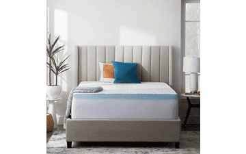 LUCID Memory Foam Mattress Topper Cover - Soft, Breathable, Machine Washable - King Size, White