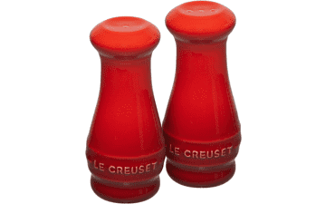 Le Creuset Stoneware Salt & Pepper Shakers Set - 4 oz. each - Cerise