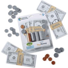 Learning Resources Pretend Play Money - 150 Pieces, Ages 3+