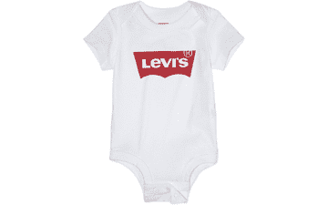 Levi's Baby Graphic Bodysuit - White Batwing - 3M