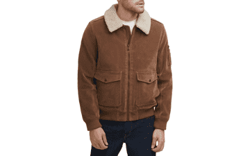 Levi's Faux Suede Aviator Bomber Jacket for Men