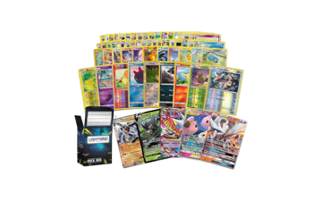 Lightning Card Collection Ultra Rare Bundle - 50 Cards with Foil and Rare Cards, 1 Random Legendary Ultra-Rare Card, and Deckbox