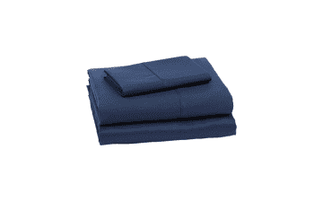 Lightweight Super Soft Microfiber Bed Sheet Set with Deep Pockets - Twin, Navy Blue