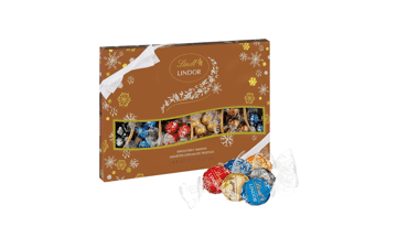 Lindt LINDOR Deluxe Assorted Chocolate Candy Truffles Gift Box - 15.2 oz