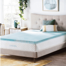 Linenspa 2 Inch Gel Swirl Memory Foam Mattress Topper - Queen Size