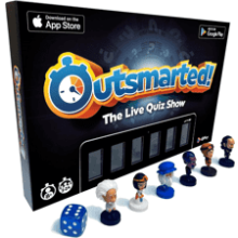 Live Family Quiz Show Board Game | Ages 8+ | 2 to 24 Players | Outsmarted! 2023 Edition