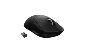 Logitech G PRO X SUPERLIGHT Wireless Gaming Mouse - Ultra-Lightweight, HERO 25K Sensor, 25,600 DPI, 5 Programmable Buttons, Long Battery Life - Black