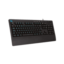 Logitech G213 Prodigy Gaming Keyboard - RGB Backlit, Spill-Resistant, Customizable, Multi-Media Keys - Black