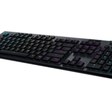 Logitech G915 LIGHTSPEED RGB Mechanical Gaming Keyboard - Low Profile GL Tactile Key Switch - LIGHTSYNC RGB - Advanced Wireless and Bluetooth Support - Black