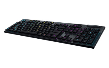 Logitech G915 LIGHTSPEED RGB Mechanical Gaming Keyboard - Low Profile GL Tactile Key Switch - LIGHTSYNC RGB - Advanced Wireless and Bluetooth Support - Black