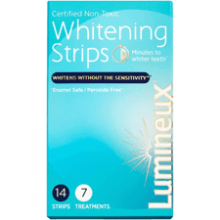 Lumineux Teeth Whitening Strips - 7 Treatments - Enamel Safe - Sensitivity-Free - Dentist Formulated & Certified Non-Toxic