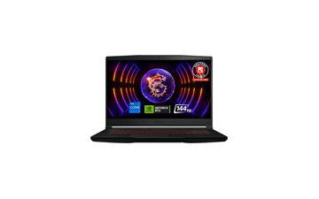 MSI Thin GF63 15.6" 144Hz Gaming Laptop: Intel Core i7, GeForce RTX 4050, 16GB DDR4, 512GB NVMe SSD, Win11 Home - Black