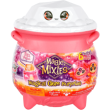 Magic Mixies Gem Surprise Fire Cauldron - Non-Electronic Mixie Plushie and Magic Ring - Fizzing Cauldron Medium