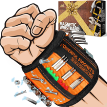 Magnetic Wristband for Holding Screws - Tool Belt Gifts for Men Dad Him