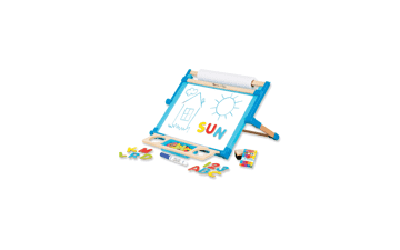 Melissa & Doug Deluxe Double-Sided Tabletop Easel - Arts & Crafts Set, 42 Pieces