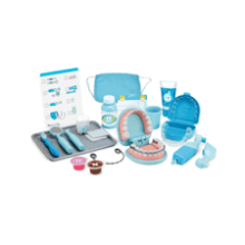 Melissa & Doug Super Smile Dentist Kit - Pretend Play Set with Teeth and Dental Accessories (25 Toy Pieces) for Kids Ages 3+