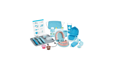 Melissa & Doug Super Smile Dentist Kit - Pretend Play Set with Teeth and Dental Accessories (25 Toy Pieces) for Kids Ages 3+