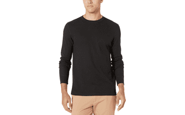 Men's Slim-Fit Long-Sleeve Waffle Shirt