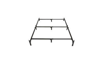 Metal Bed Frame, 9-Leg Base for Box Spring and Mattress, Full, Tool-Free Assembly, Black