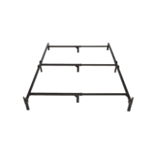 Metal Bed Frame, 9-Leg Base for Box Spring and Mattress, King, Tool-Free Assembly, Black