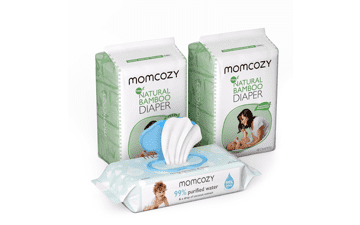 Momcozy Bamboo Diapers Kit - Size 2