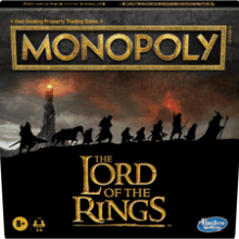 Monopoly: The Lord of the Rings Edition Board Game - Play as a Member of the Fellowship - For Kids Ages 8 and Up